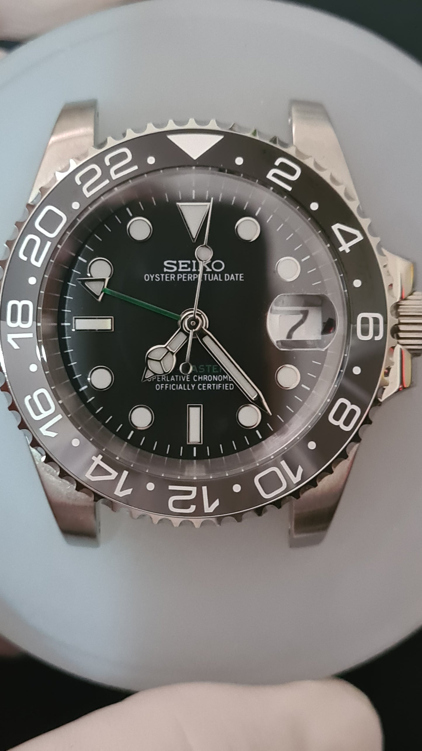 Seiko Mod GMT "Bruce Wayne" Dive Watch
